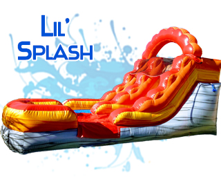 inflatable lil' splash waterslide