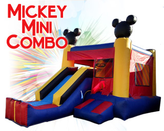 inflatable mickey mini slide combo