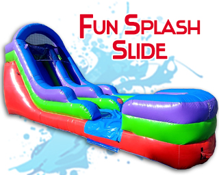 fun splash waterslide inflatable