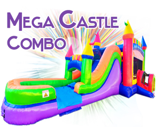 Mega Castle combo inflatable slide