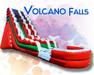 Volcano Falls inflatable slide