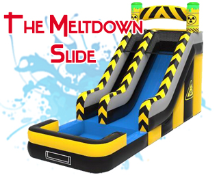 Meltdown inflatable waterslide