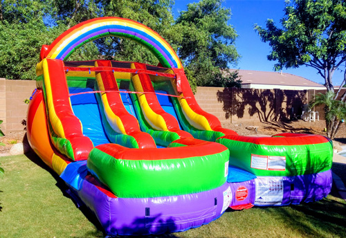 The Rainbow inflatable slide