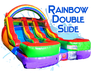 Rainbow double waterslide