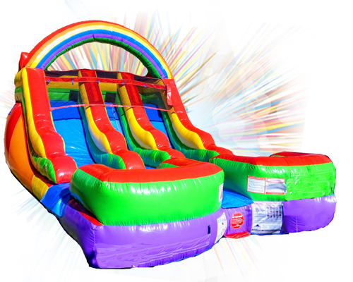 The Rainbow inflatable slide