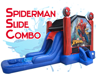 Spiderman waterslide combo