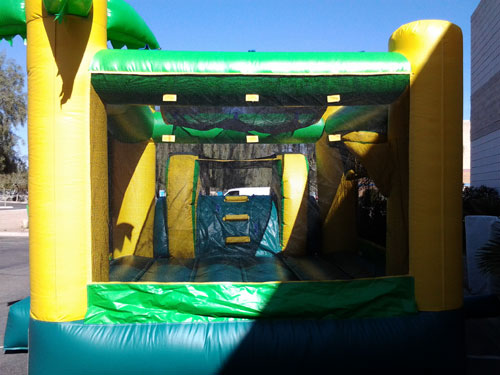 Tropical Combo Slide Bouncer