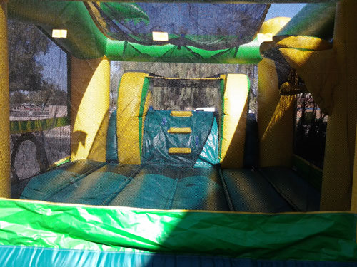 Tropical Combo Slide Bouncer