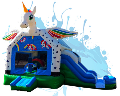 Unicorn waterslide combo